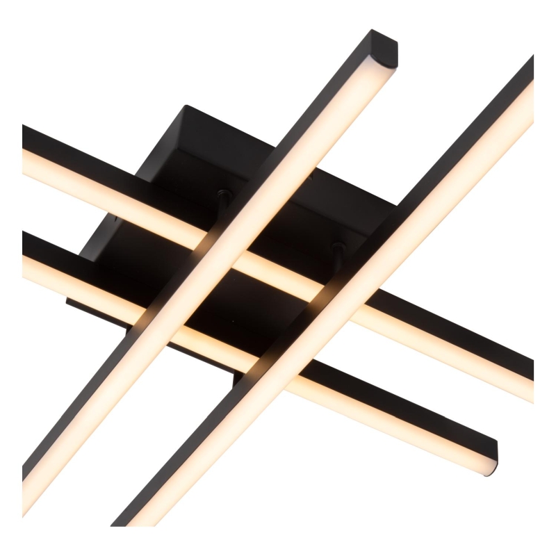 Lucide NOVAK - Flush ceiling light - LED Dim. - CCT - 1x42W 2700K/4000K - Black